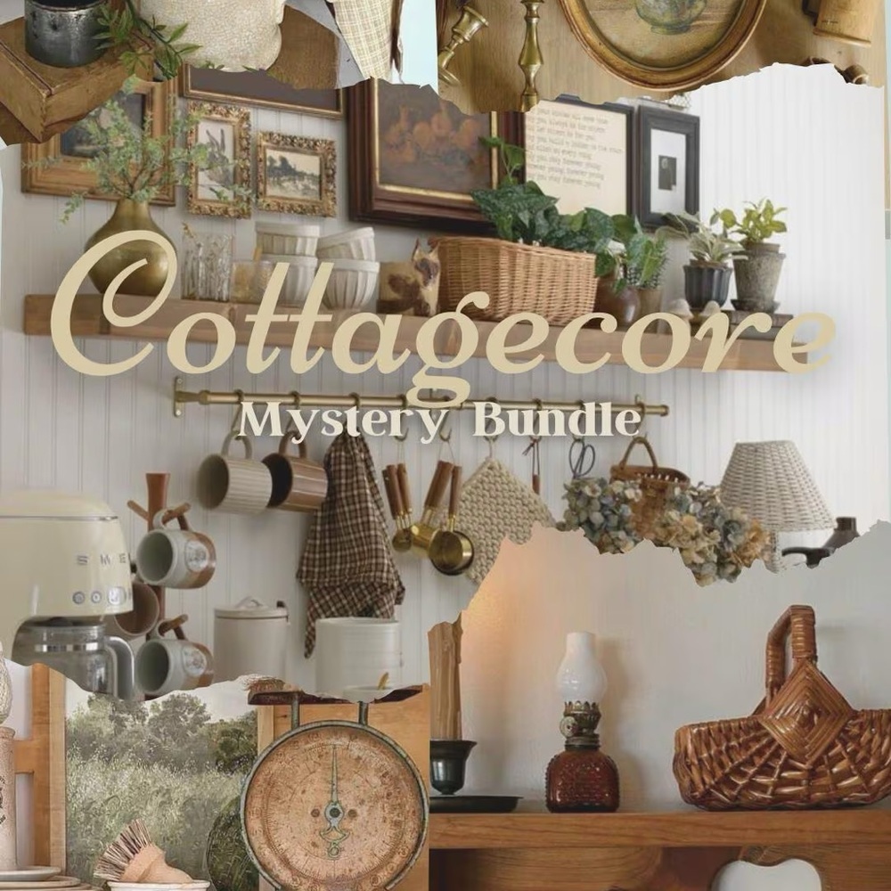 Cottagecore Mystery Bundle - Rustic Brown and Cream Decor 5 lbs